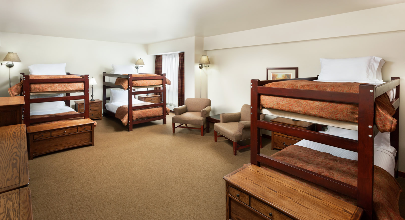 Six-Bed Bunk Rooms